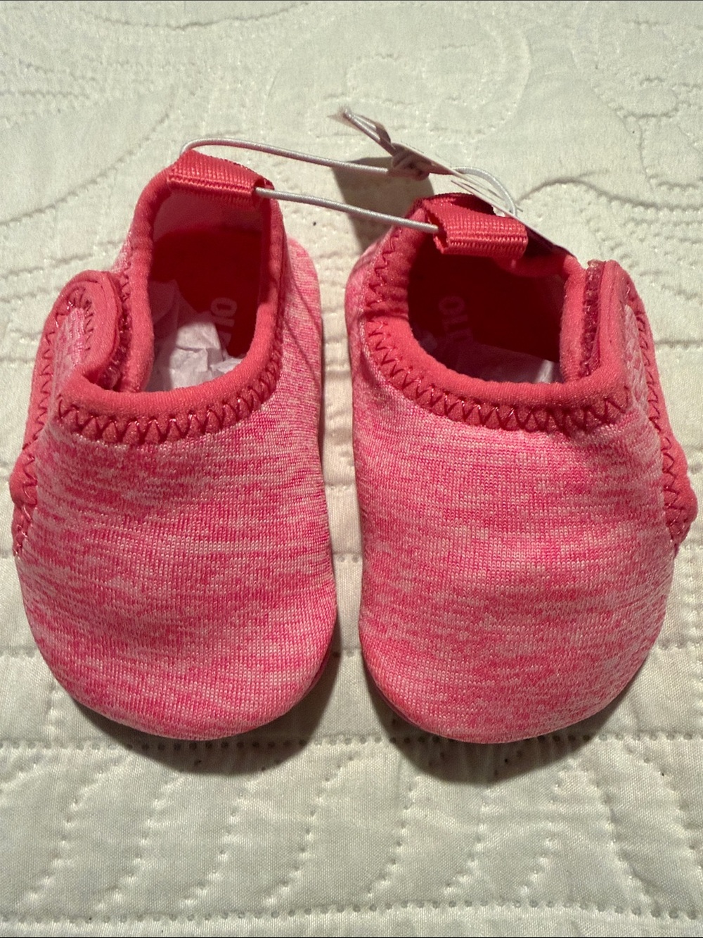 Old Navy Pink Marled Slip-On Baby Walker Shoes